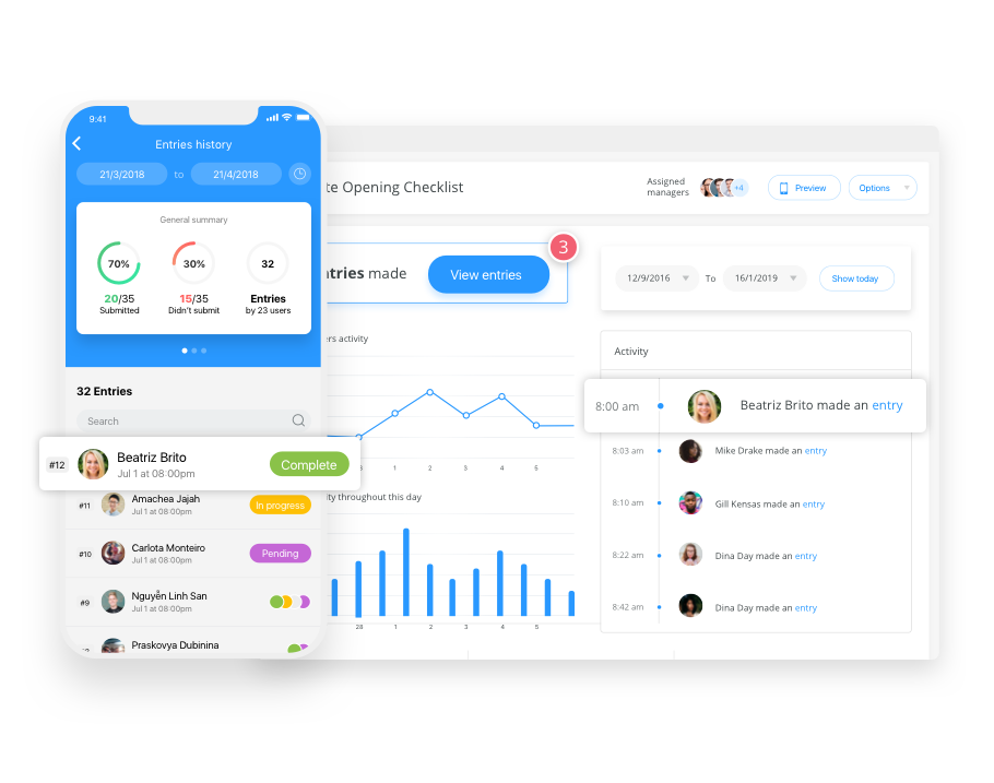 workflows and checklist app for employees