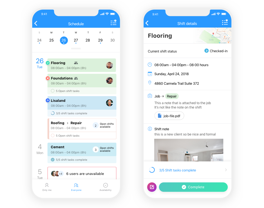 one employee scheduling app for business